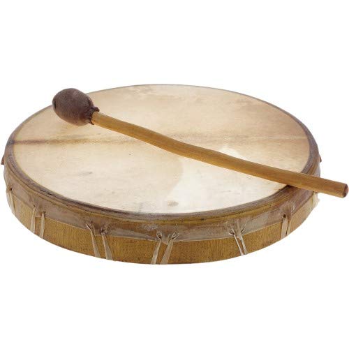 Tambour plat avec mailloche