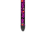 Dunlop Strap Jimmy Hendrix Blacklight Monterey Pink