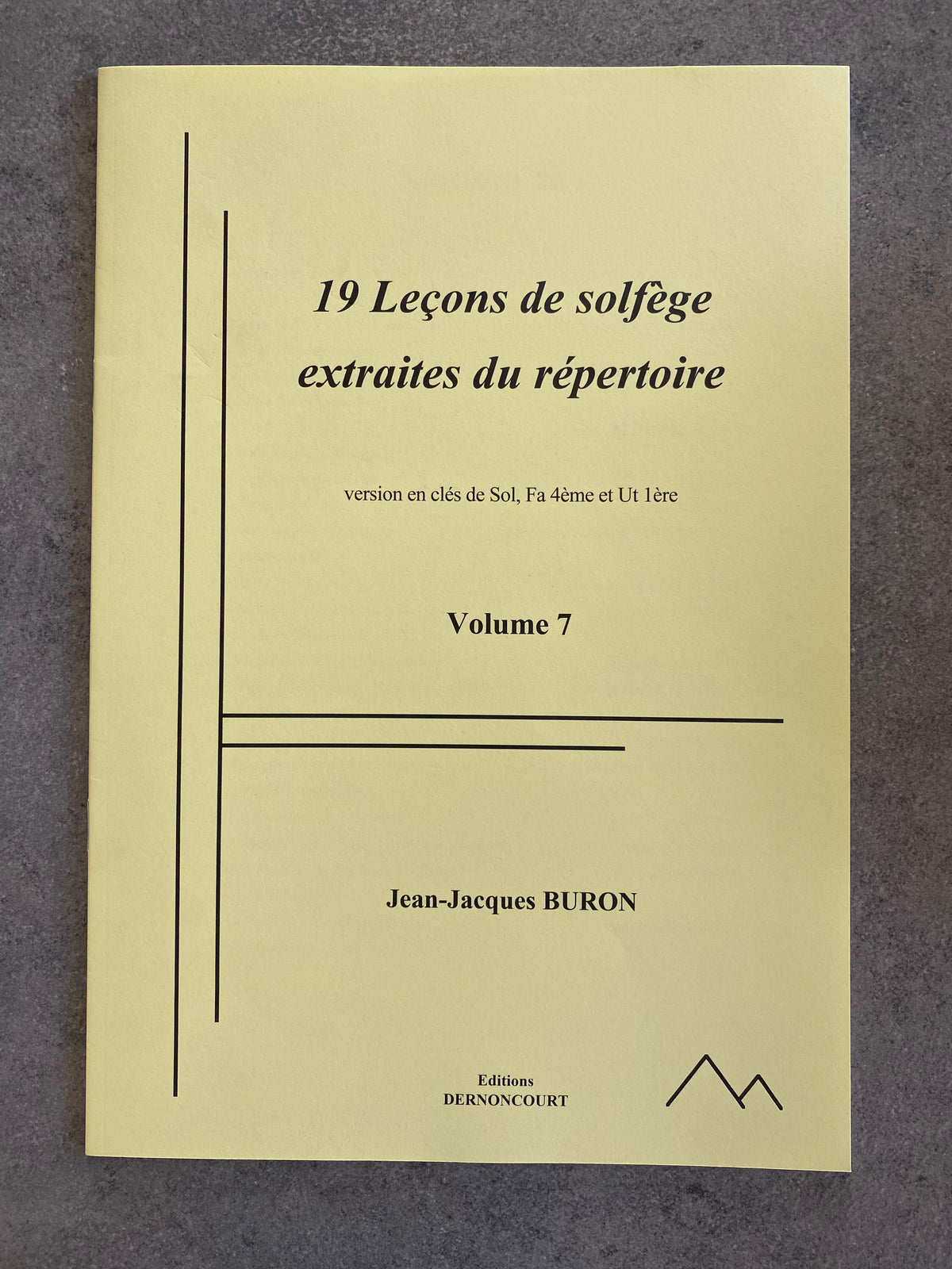 19 leçons de solfège extraites du répertoire
