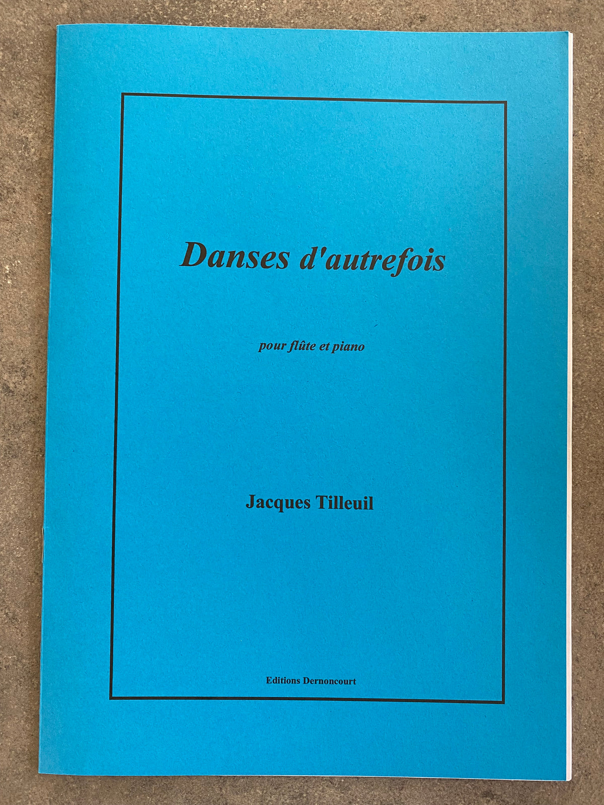 Danses d'autrefois pour flûte et piano