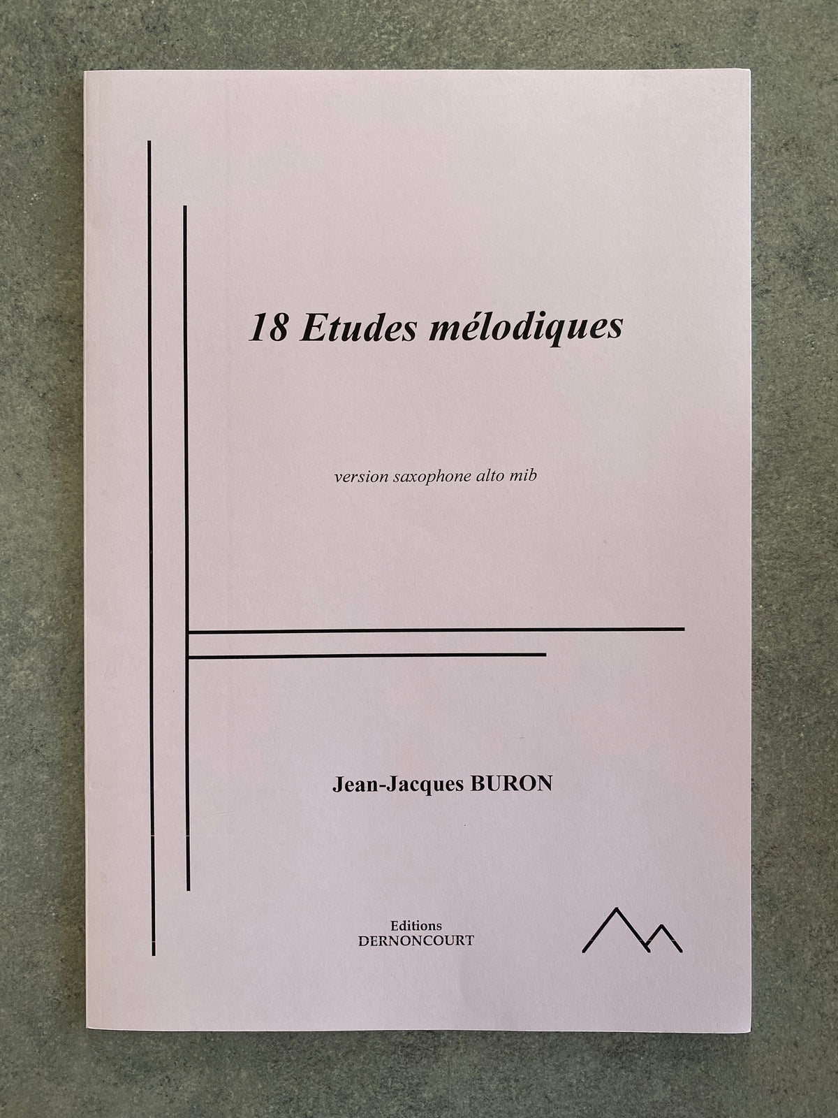 18 études mélodiques sax alto
