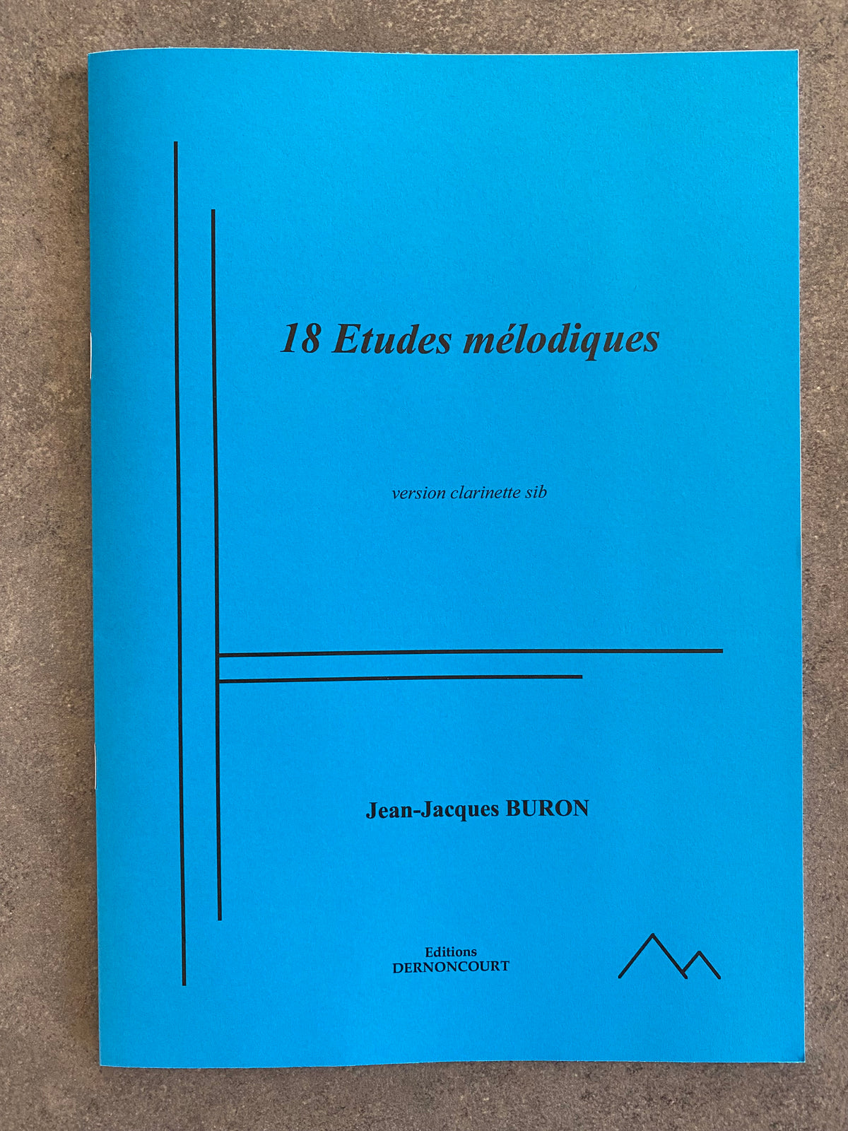 18 études mélodiques clarinette Sib