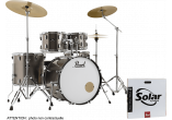 Pearl Roadshox Rock 22" 5 fûts avec 3 cymbales Sabian Solar (sur commande)