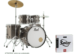 Pearl Roadshow Rock 22" 5 fûts avec 2 cymbales Sabian Solar (sur commande)