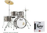 Pearl Roadshow Jazz 18" 5 fûts avec 2 cymbales Sabian Solar (sur commande)