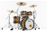 Pearl Masters Maple Pure Fusion 20" 4 fûts - Matte Olive Burst (sur commande)