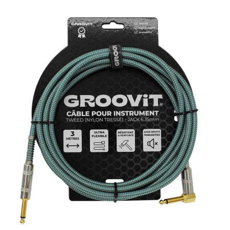 Câble jack 3M Groovit gris